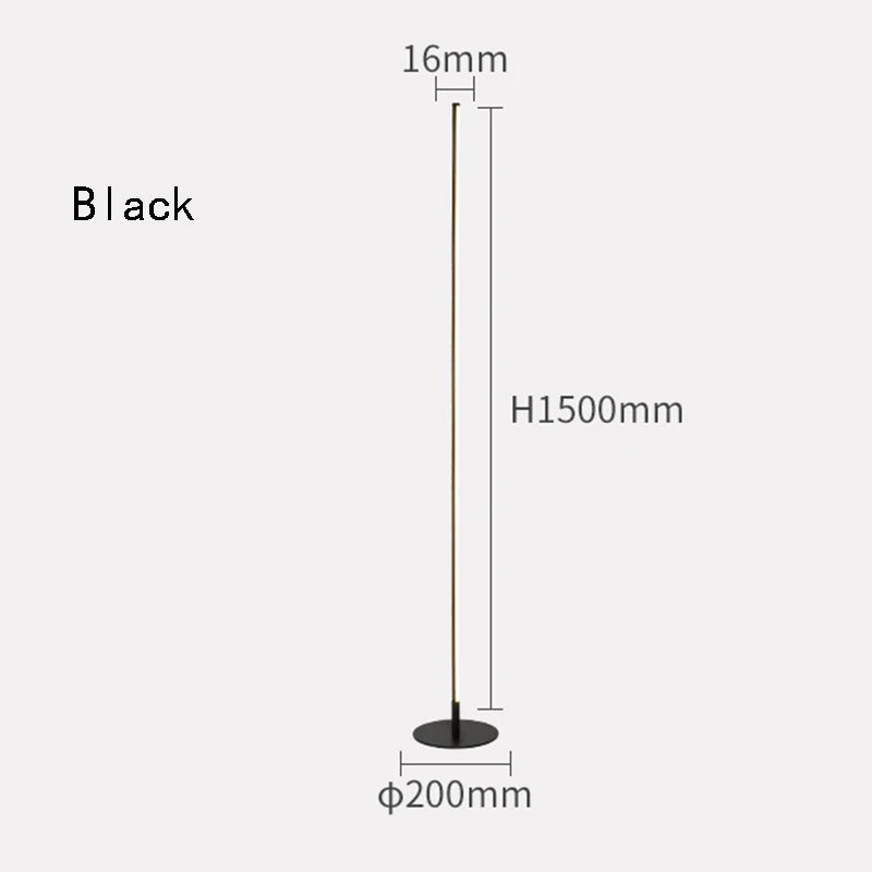 Design-Stehlampe im skandinavischen Stil – Dimmbares LED-Licht für Wohn- & Schlafzimmer
