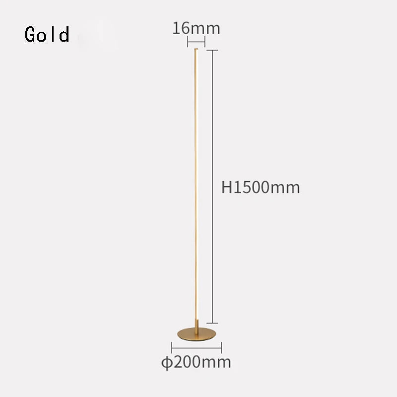 Design-Stehlampe im skandinavischen Stil – Dimmbares LED-Licht für Wohn- & Schlafzimmer
