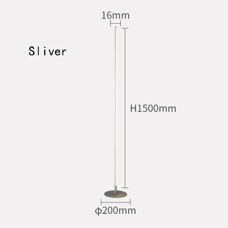 Design-Stehlampe im skandinavischen Stil – Dimmbares LED-Licht für Wohn- & Schlafzimmer